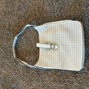 Large  Sam Edelman Leather Weave Shoulder Bag